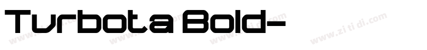 Turbota Bold字体转换